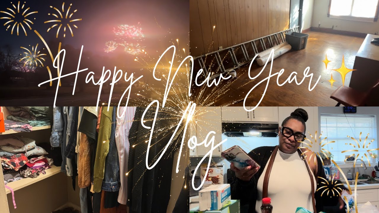Happy New Year Vlog✨: New Nails| Closet Cleanout| New Office Space| Grandbaby visit| Heart Talk❤️