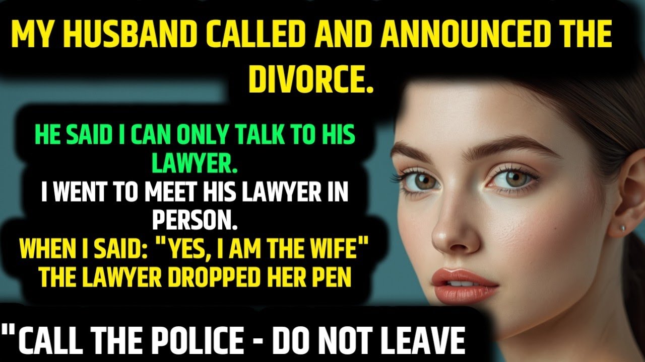 “You Must Speak to My Lawyer”: My Husband Wanted a Divorce — He Had No Idea What Was Coming...