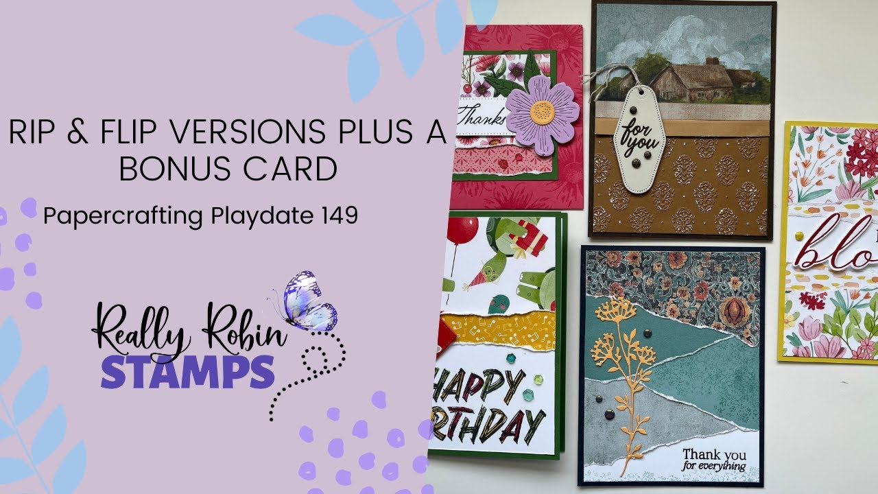 See Both Sides (Rip & Flip Versions Plus a Bonus Card) | Papercrafting Playdate 149