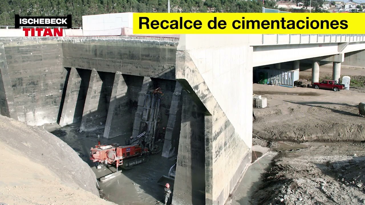 Cimentacion y recalce con micropilotes TITAN ISCHEBECK