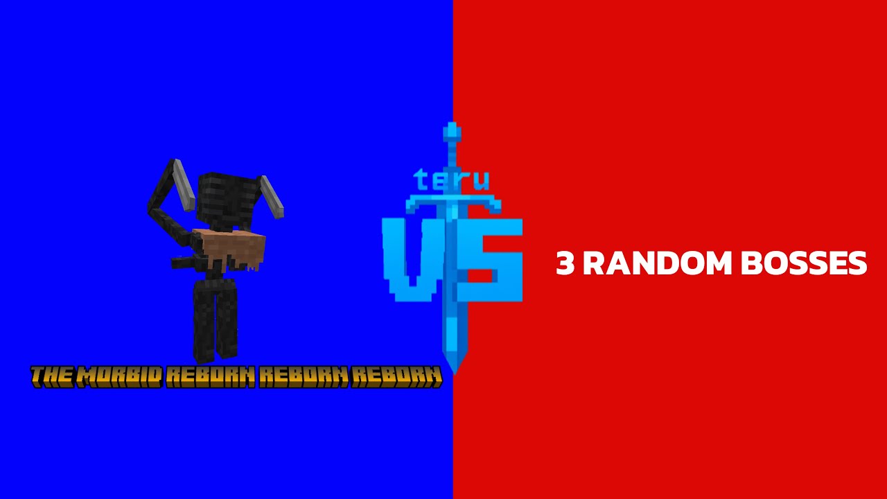 Morbid harvester (the morbid reborn reborn reborn) VS 3 random bosses I Minecraft bedrock battle