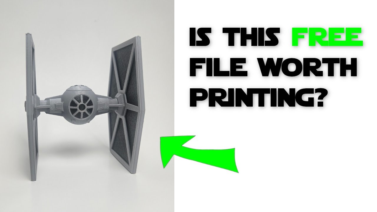 3D Printed Tie Fighter | Review And Build | Star Wars FREE STL Files