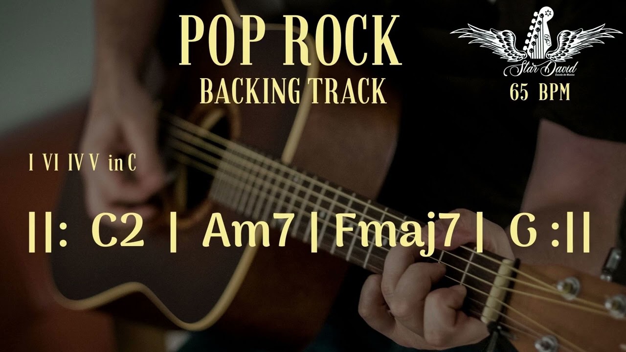 Backing Track Pop Rock I VI IV V  in C2