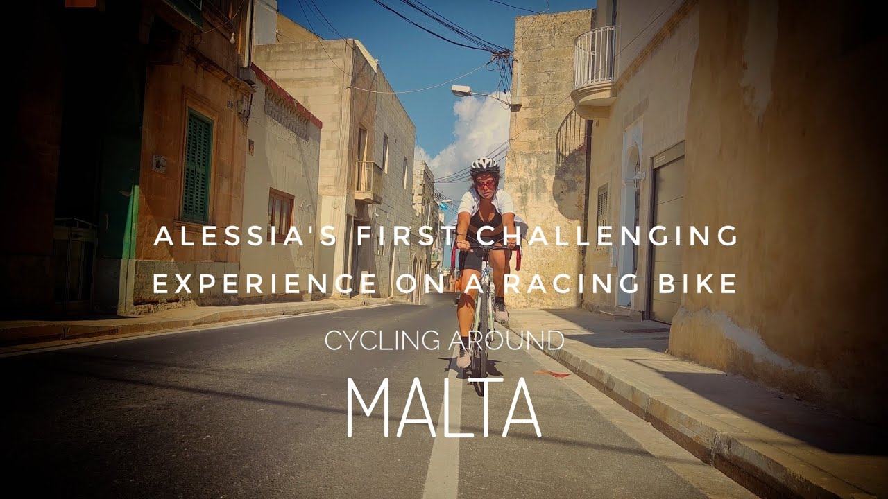 CYCLING AROUND MALTA - Alessia's first challenging experience on a racing bike #cycling #malta