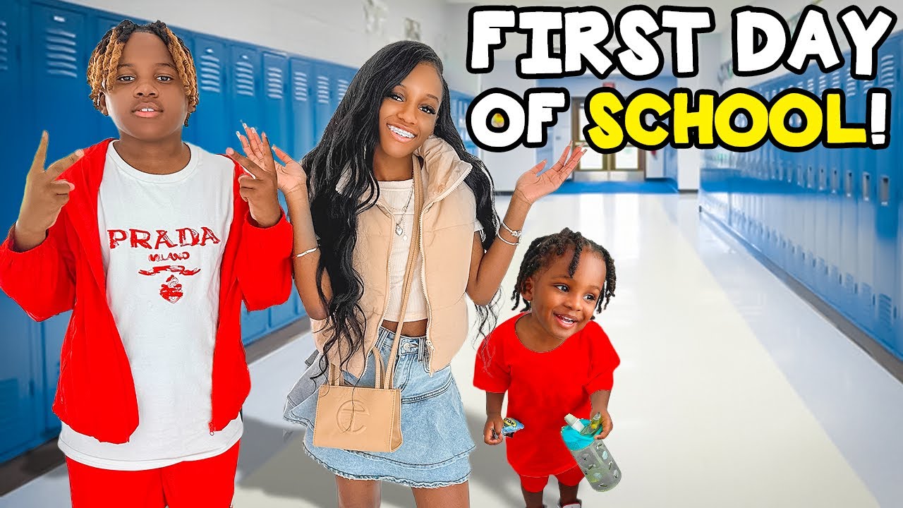 First Day Of SCHOOL VLOG...  Dj is Finally In Middle School