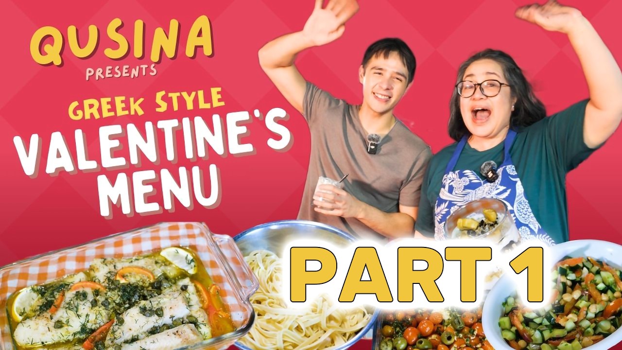 Qusina Valentines 2026: Greek Menu! #cooking  #cesquesada #qusina #filipino #food