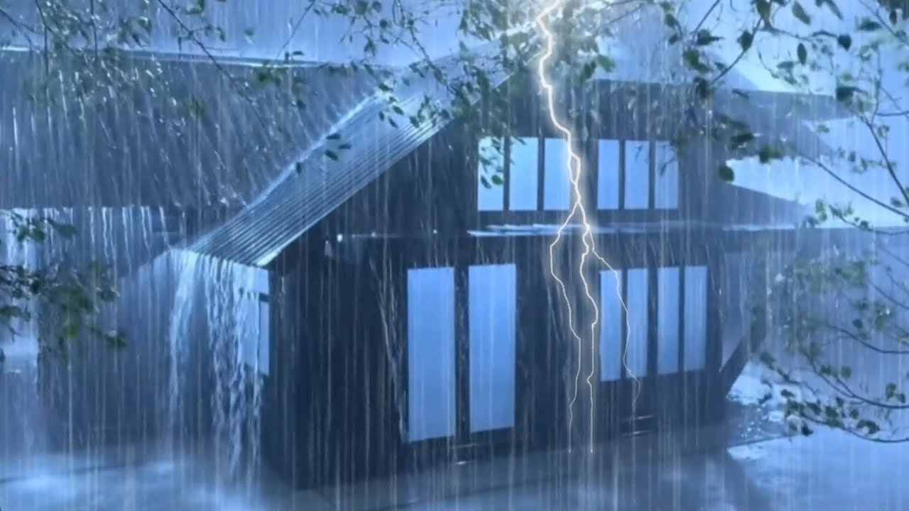 Soft Night Rain for Deep Sleep 🌧️ Calm Storm Ambience (1 Hour)