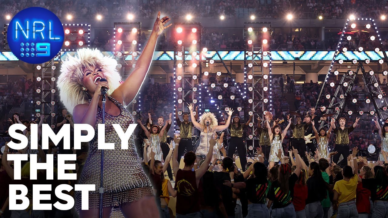 The cast of Tina wind back the clock: 2023 NRL Grand Final Pre-game Performance | NRL on Nine