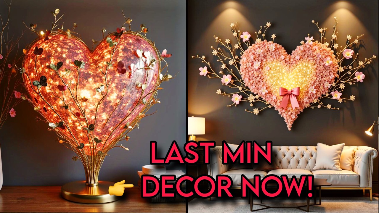 Only 24 Hours Left! 10 Luxury Valentine Decorations  and Gifts Anyone Can Make
