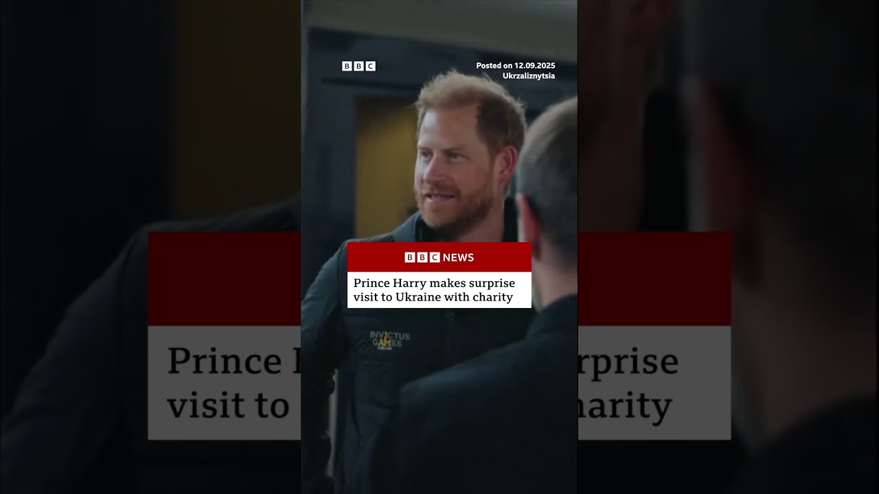 Prince Harry makes surprise visit to Kyiv. #Ukraine #PrinceHarry #BBCNews