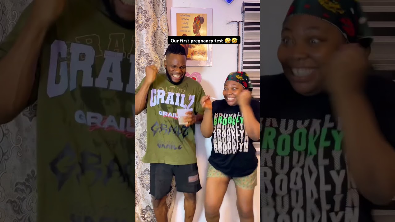 Her first pregnancy test 🤣🤣 #youtubeshorts #funny