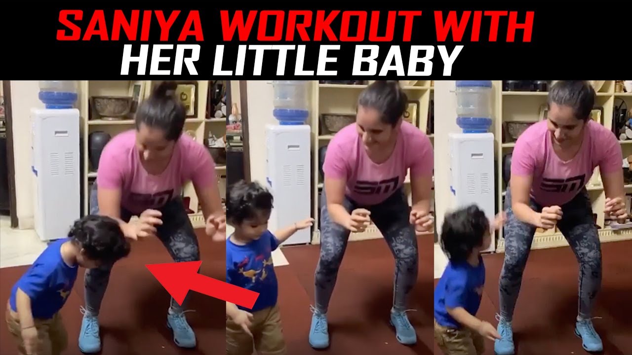 WOW ! Saniya Mirza Workout With Her Little Daughter | Mother Daughter Workout Goal.