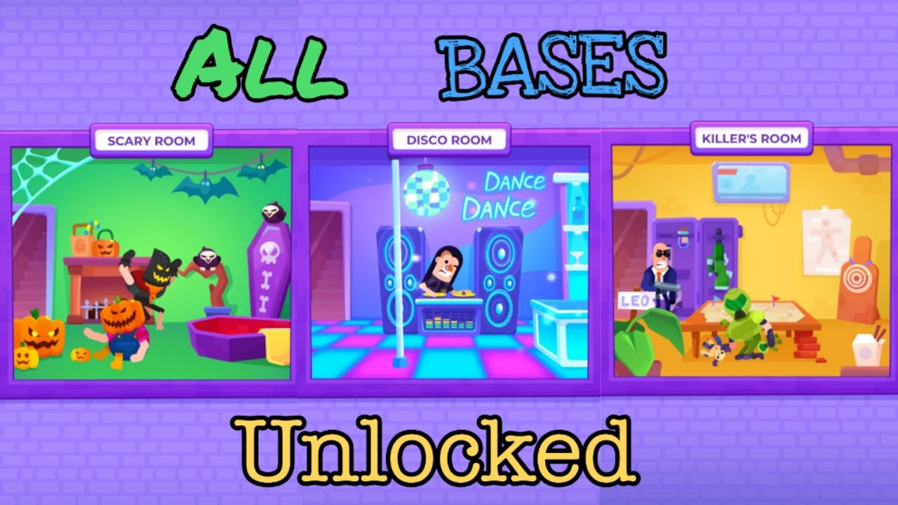 Hit Masters New Update All Bases Unlocked killer's room,Disco room,Scary room