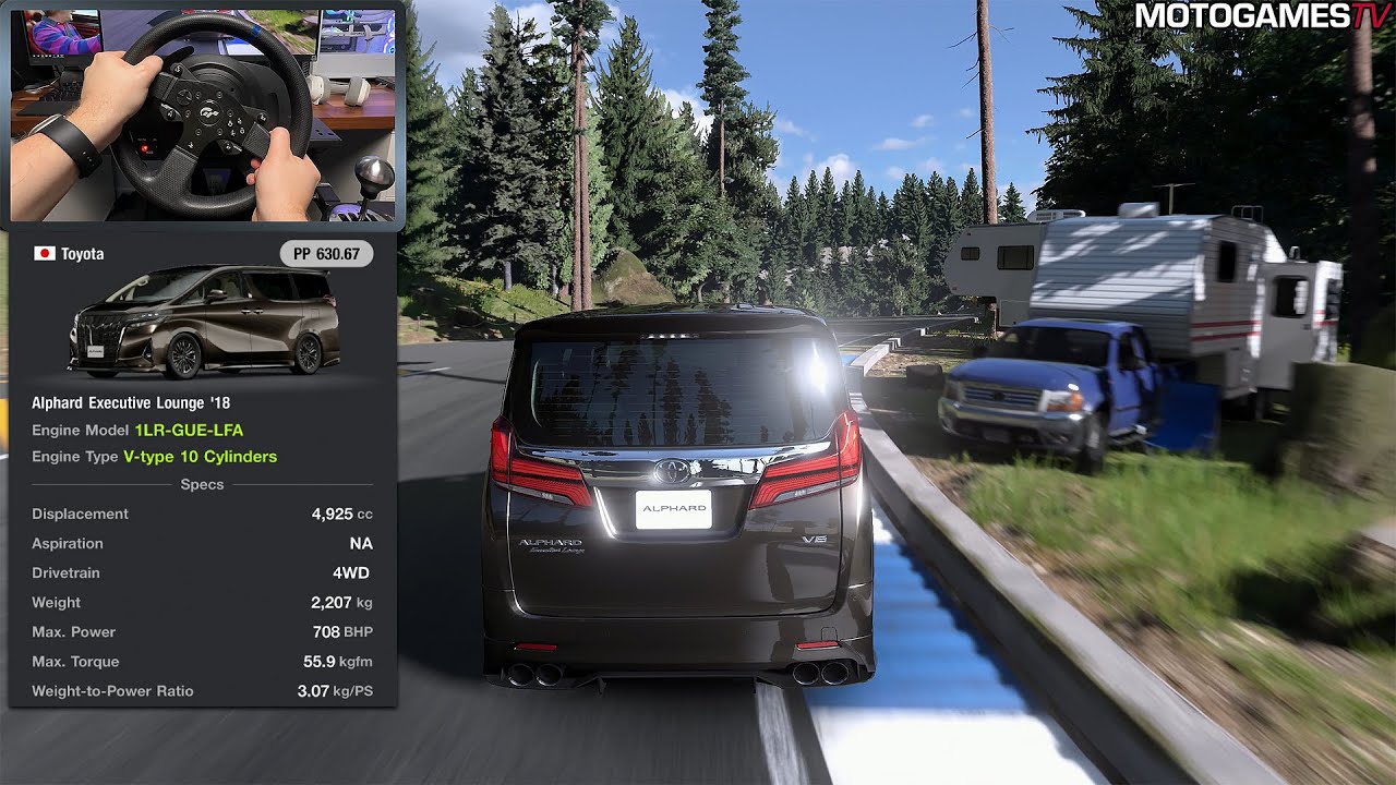 Gran Turismo 7 - Lexus LFA Engine Swap in Toyota Alphard Executive Lounge (708 BHP)