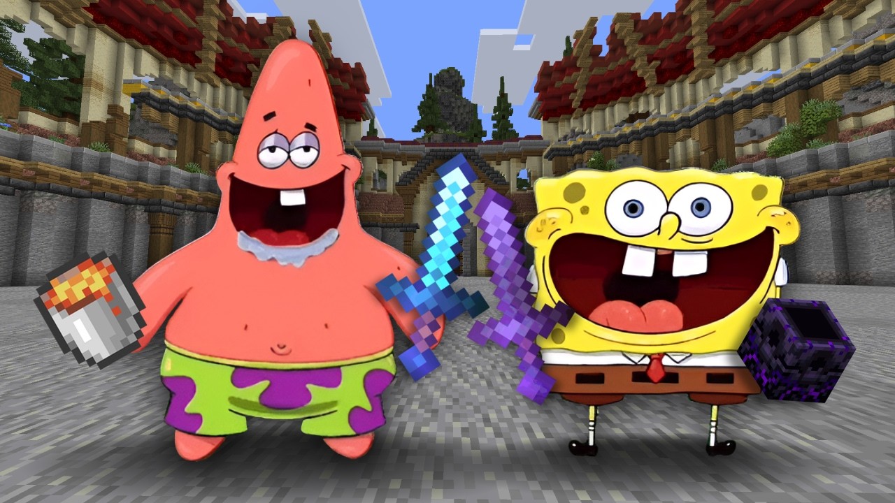 В Minecraft PvP, но мы АБСОЛЮТНО пьяны...