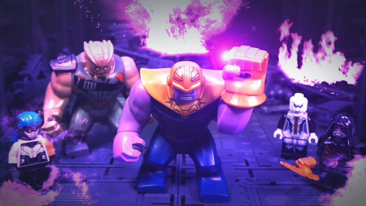 Lego Мстители: Война бесконечности. Полная начальная сцена. Lego Stop Motion.