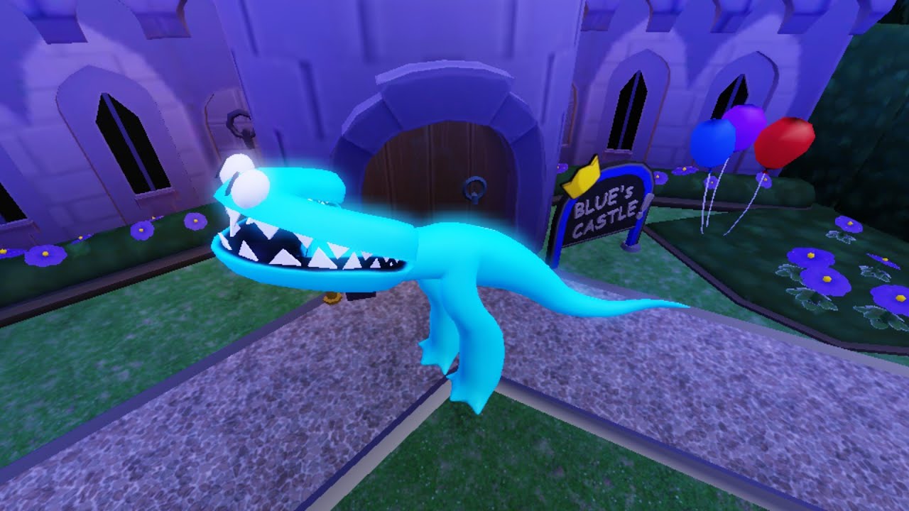 cyan? 🩵 cyan jumpscare Roblox game rainbow friends #roblox 