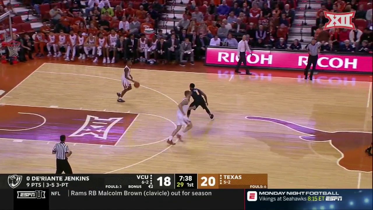 Texas vs. VCU Men's Basketball Highlights