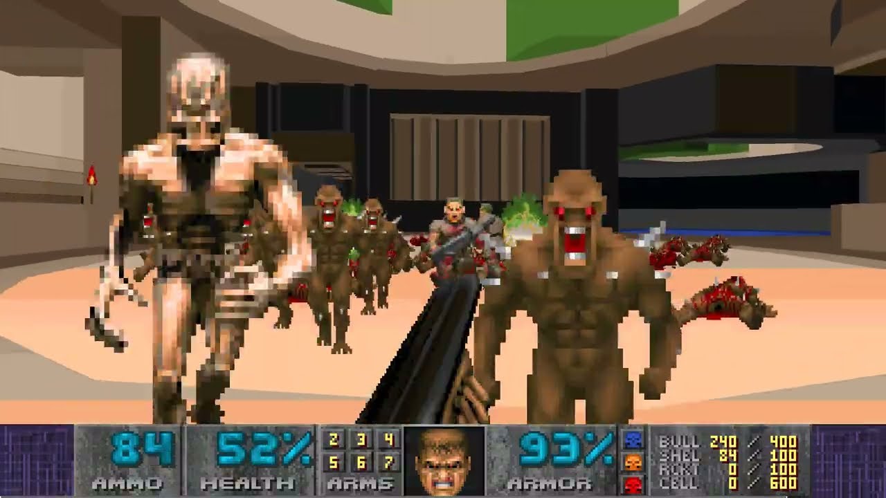 DOOM2 Paint It DOOM Map10 UV Speed in 11:29.26