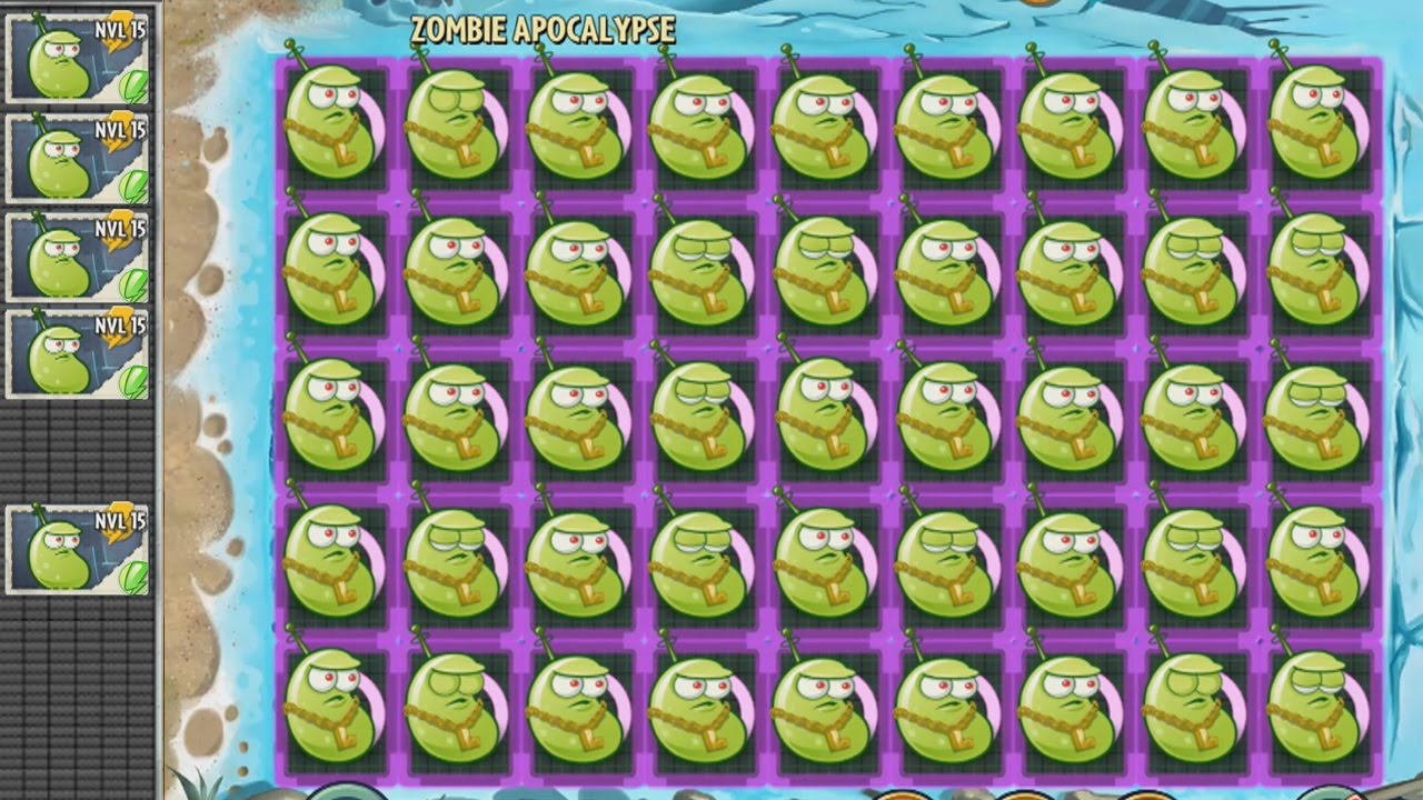 Plants vs Zombies 2 Hack - Frijol Laser Nivel Max vs Horda de Zombistein