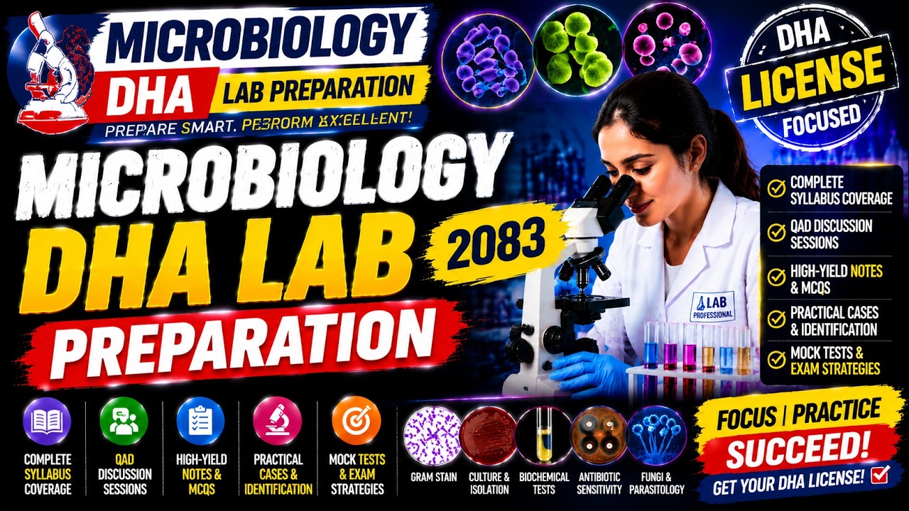 Microbiology | DHA Lab Preparation | DHA Prometric Medical Laboratory Exam Preparation