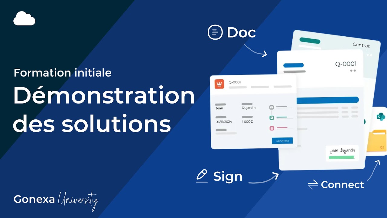 Démonstration des solutions Gonexa