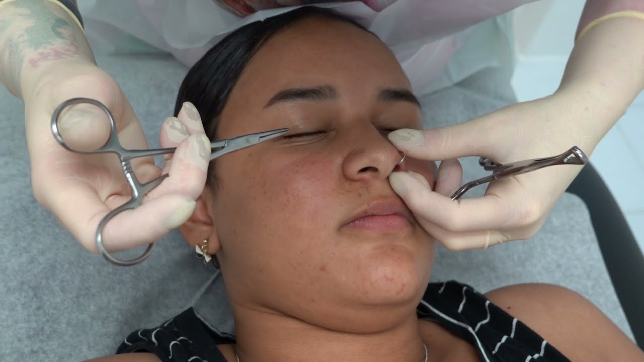 Natala gets her nose pierced :) Tommy T's Body Piercing Huntington Beach, CA