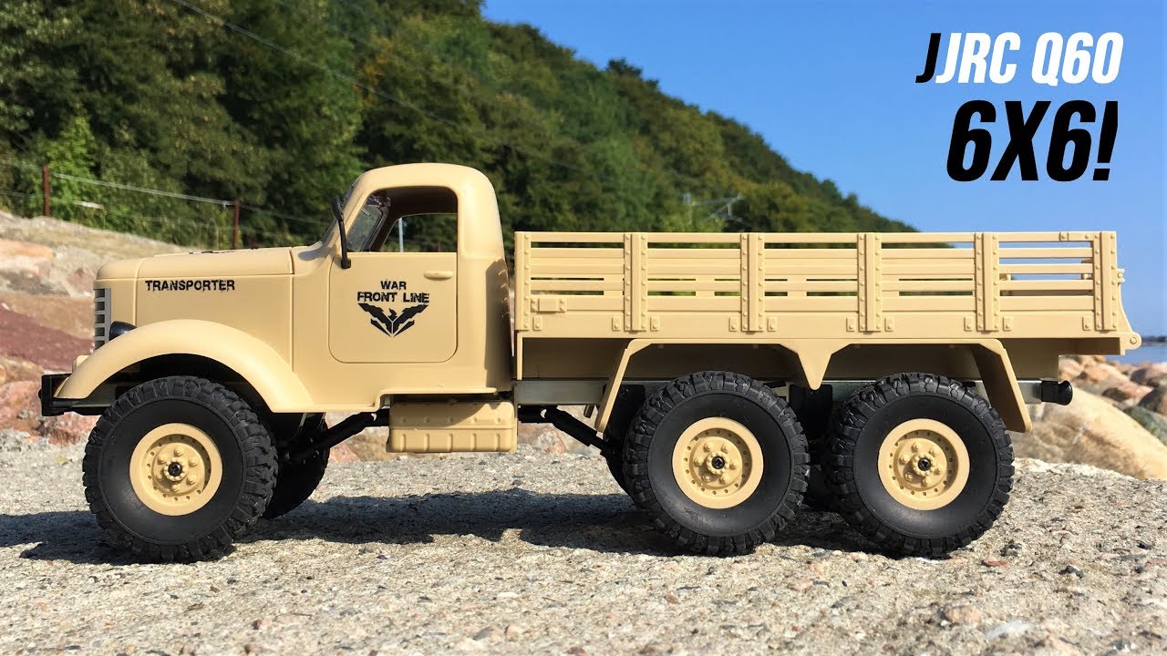 JJRC Q60 Transporter-1 Unboxing & First Run! NEW 6X6 1/16 RC Military Truck! Courtesy of Geekbuying!