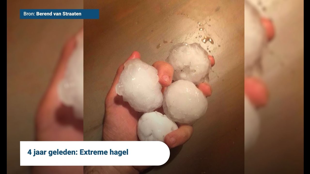Extreme hagel in Brabant: 4 jaar geleden