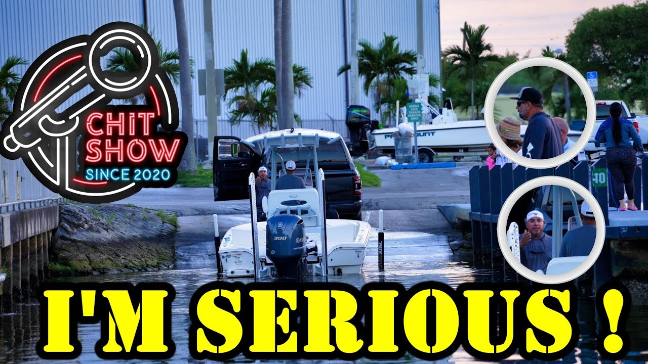 After Hour Chittery at the Boat Ramp! Friend Jumps on Owners Boat (Chit Show)