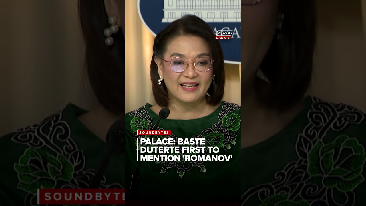 Palace: Baste Duterte first mentioned 'Romanov' in January 2024 to threaten Marcos | ANC