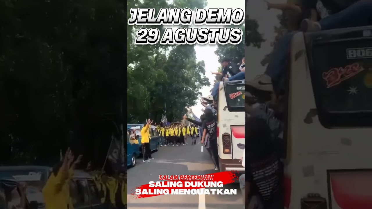 SALING SAMBUT MAHASISWA MENJELANG AKSI #demo #dpr