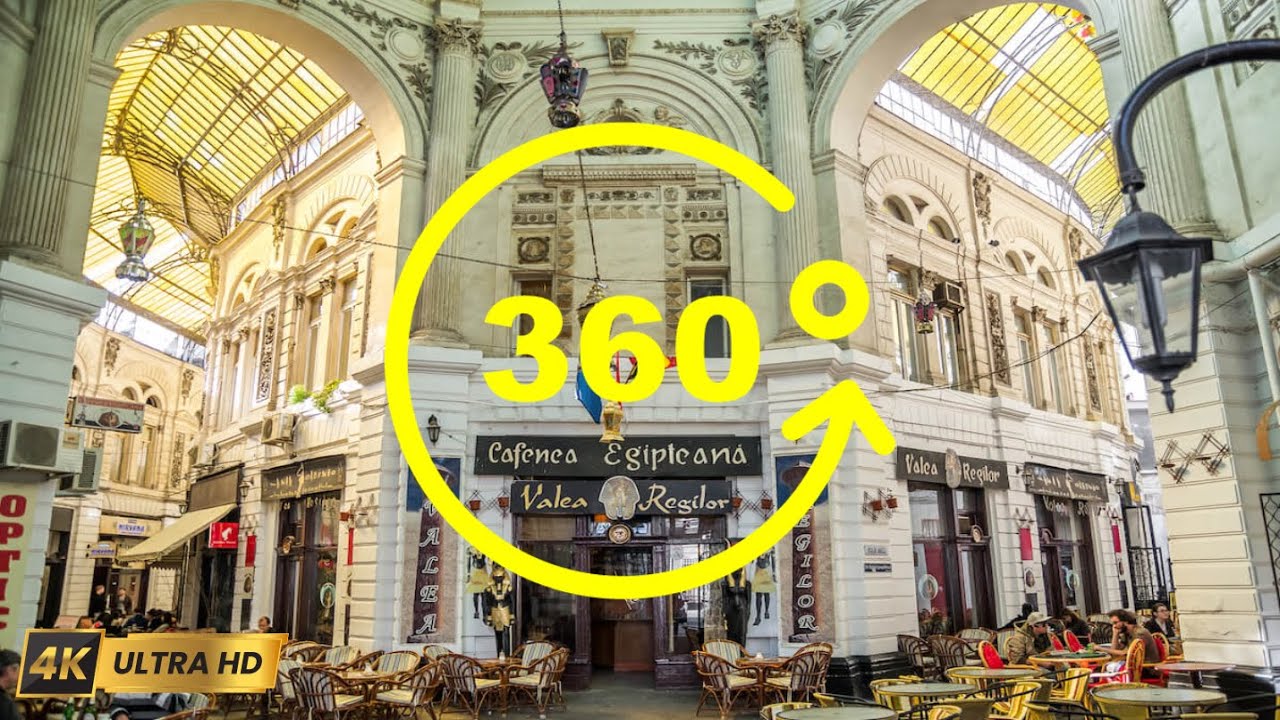 Explore Macca-Vilacrosse Passage & National Bank in 360 VR | Bucharest&rsquo;s Architectural Wonders