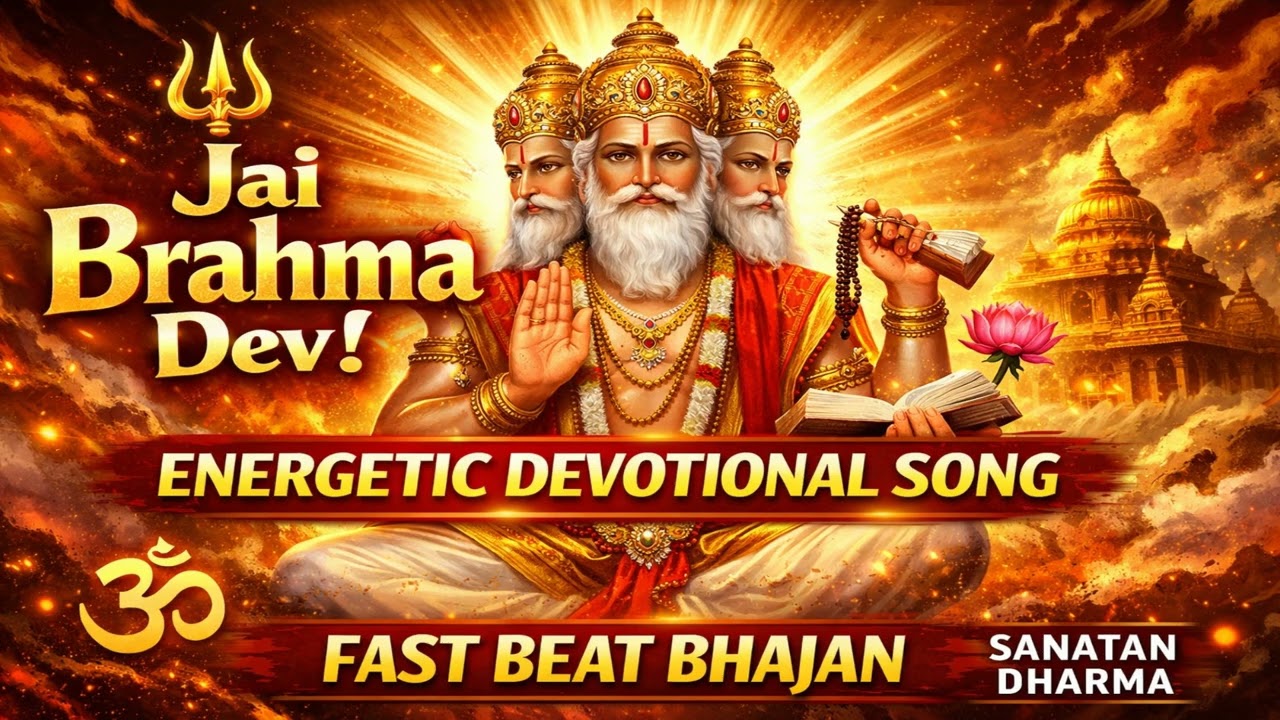 Jai Brahma Dev | Brahma Dev Energetic Devotional Song | Sanatan Dharma | Fast Beat Bhajan