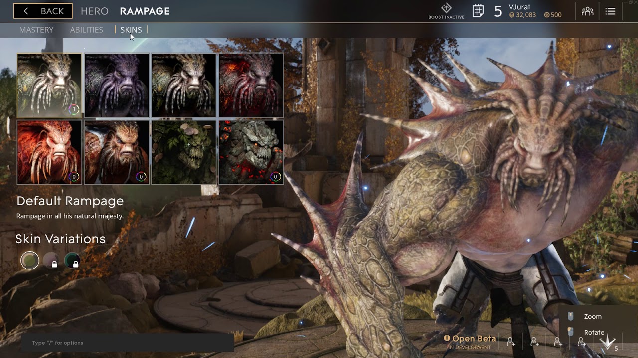 Paragon characters IDLE animation