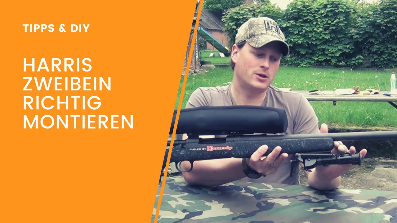 Zweibein richtig montieren (Harris Bipod) - Waldfein HOWTO