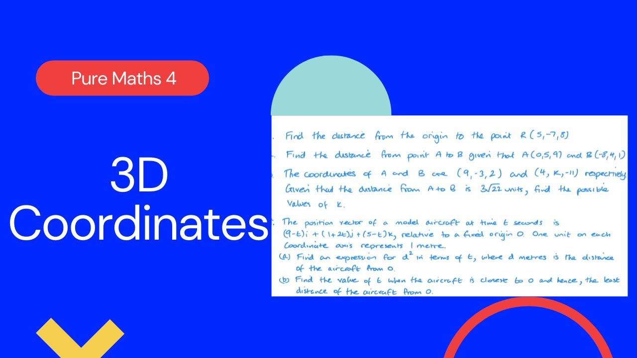 3D-координаты (Edexcel IAL P4 7.8)