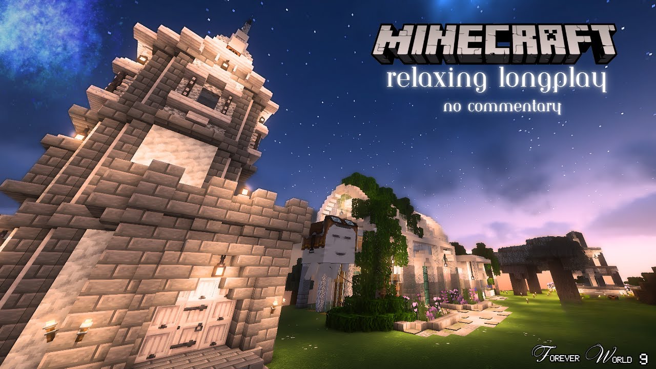 Minecraft Longplay | Working On My Forever World (No Commentary) ⋆✴︎˚｡⋆