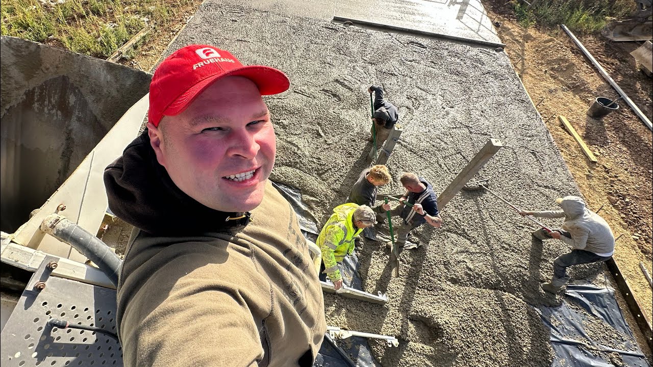 THE FINAL CONCRETE POUR (direct drill build on the cnc plasma cutter)