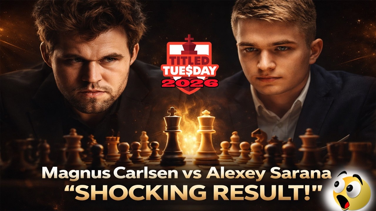 Magnus Carlsen vs Alexey Sarana🔹Shocking Defeat for Carlsen - Titled Tuesday 2026