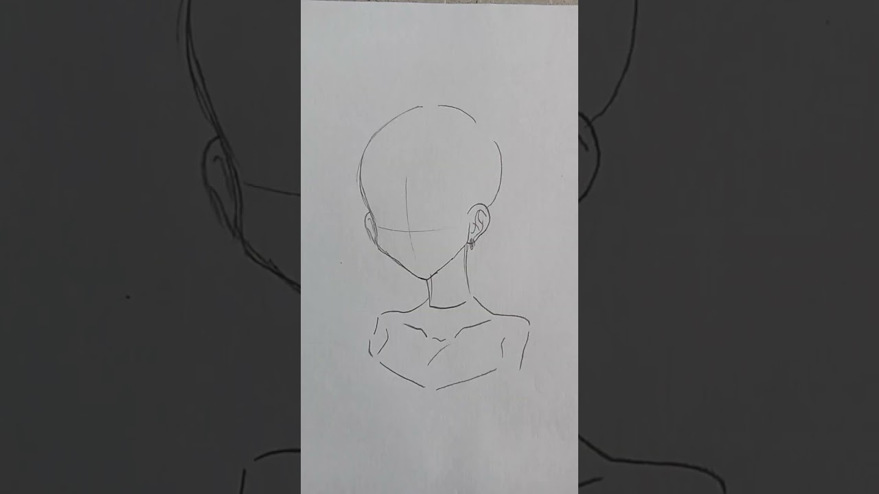 #🍡Como dibujar pelo largo🍡#turorial #tutorialdedibujo #anime #Dibujo #Drawingtutorial #Shorts