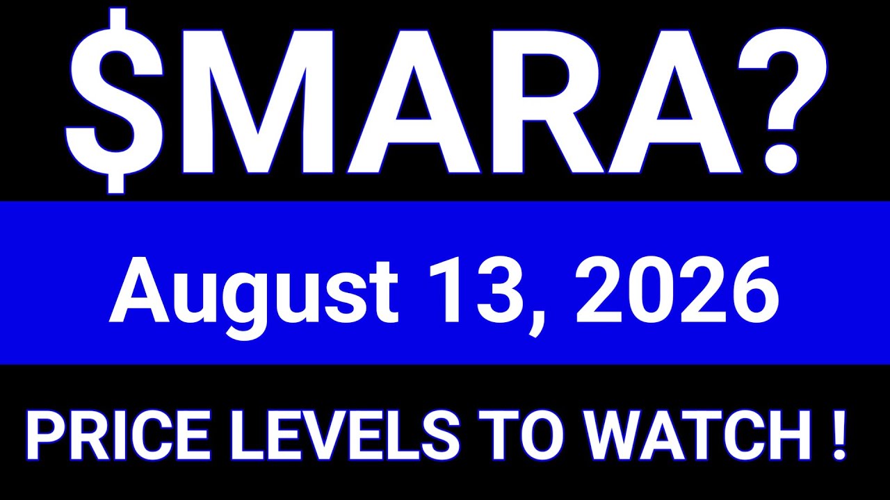 MARA Stock Technical Analysis | Mara Holdings, Inc. | August 13, 2026