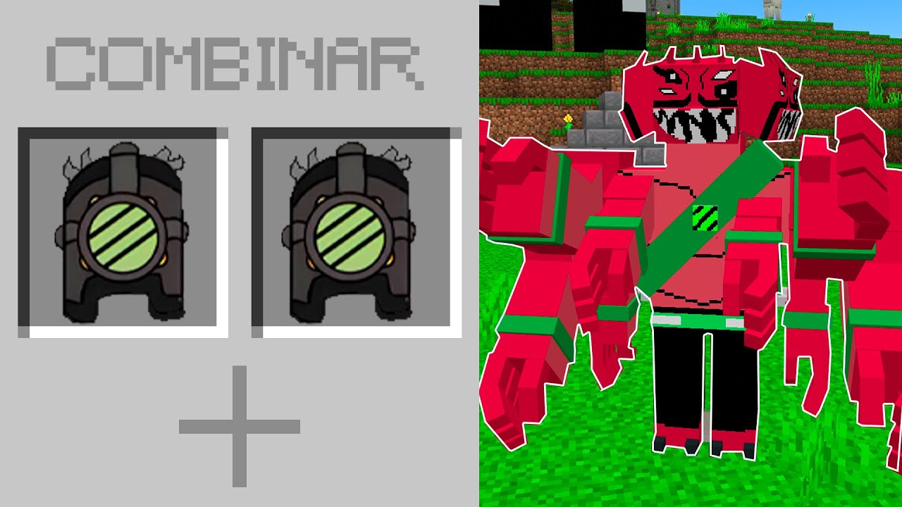 CRIEI UMA FUSÃO DE CARNITRIX NO BEN 10 MINECRAFT!