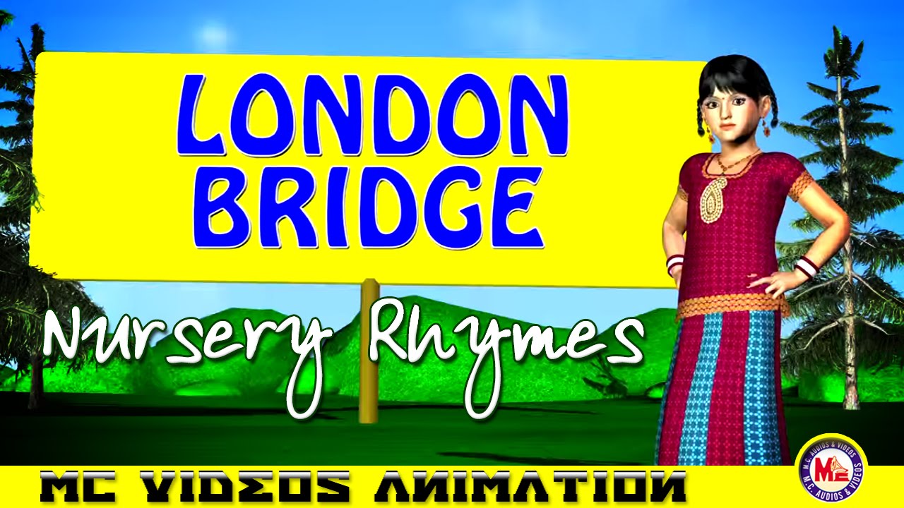 LONDON BRIDGE IS FALLING DOWN | Nursery Rhymes | Animation Video Song for Kids