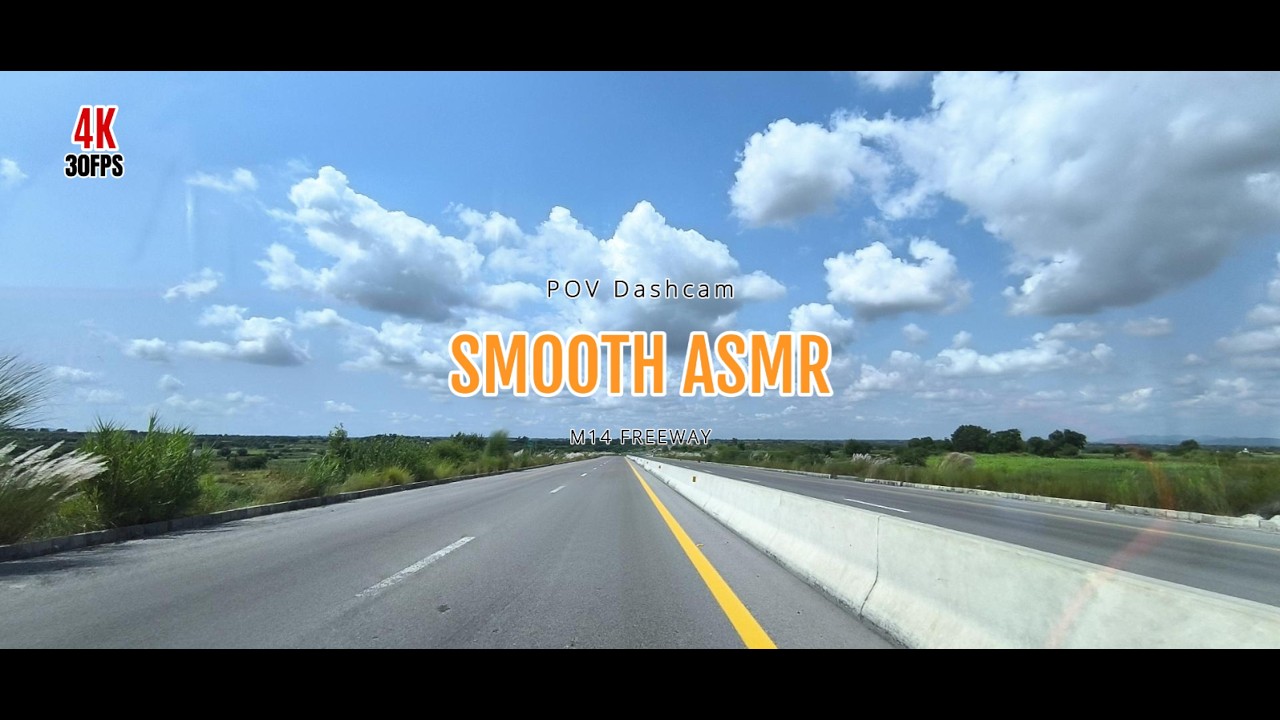 4K Relaxing Freeway Drive - Smooth Highway POV (Real Engine Sounds) No Music