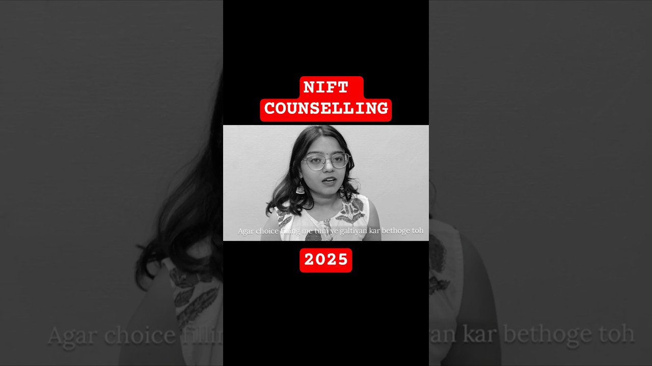NIFT COUNSELLING 2025 #nift #niftcounselling #niftadmission #niftvlog
