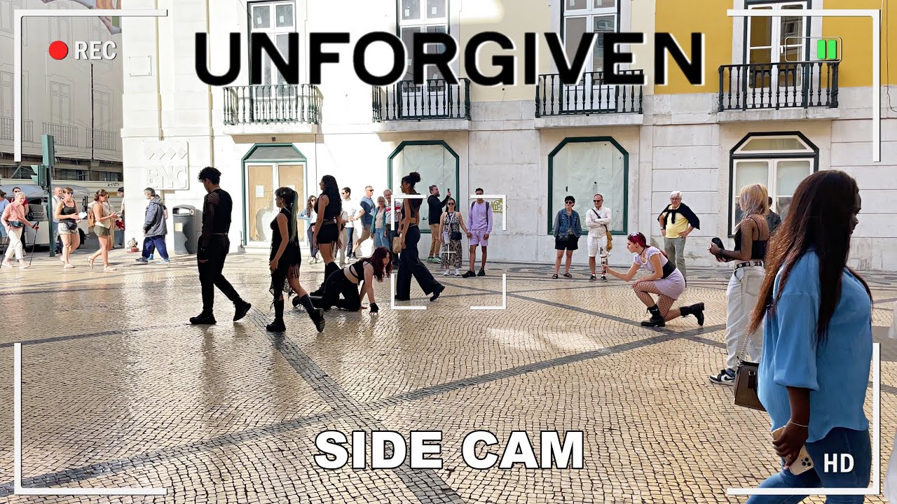 [KPOP IN PUBLIC] [SIDE CAM] LE SSERAFIM (르세라핌) - UNFORGIVEN | dance cover by HEART GUN from Portugal