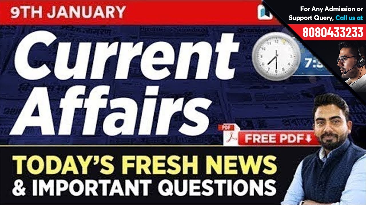 #211 : 10 January 2019 Current Affairs in Hindi | January 2019 Current Affairs Questions + GK Tricks
