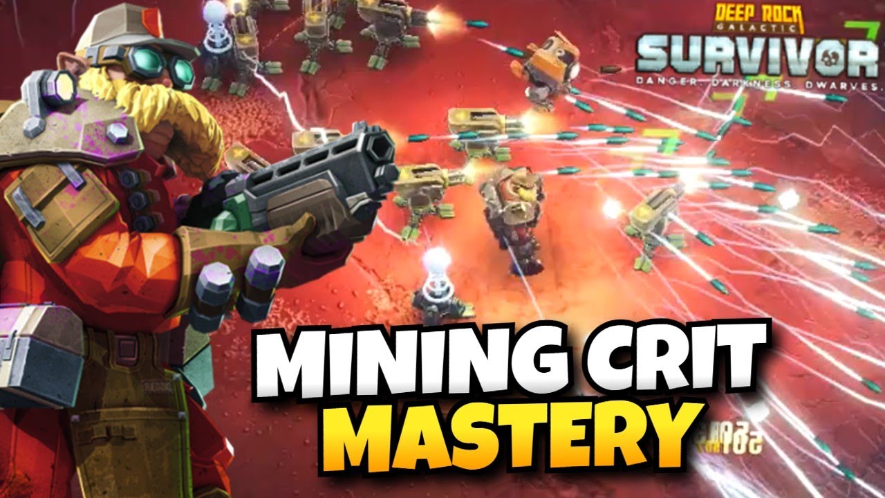 Mining Crit Build on Hazard 5 Maintenance Worker Mastery | Deep Rock Galactic: Survivor