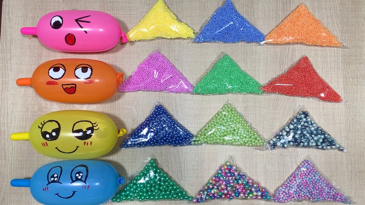 Making Foam Slime With Balloons And Piping Bag! Best Slime! Satisfying Slime Video! #887